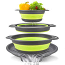🥗 50% dto. Set de 3 escurridores plegables con base escurridora integrada – se anidan para ahorrar espacio, doble asa y uso versátil. ¡Cocina más ordenada y práctica! ✨🍅