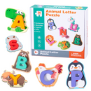 🦁 50% dto. Juguete de madera 26 piezas – empareja letras y animales, aprende el abecedario. Desarrollo de memoria y coordinación! 🧠✨