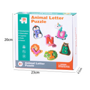 🦁 50% dto. Juguete de madera 26 piezas – empareja letras y animales, aprende el abecedario. Desarrollo de memoria y coordinación! 🧠✨