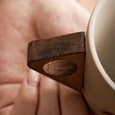 ☕✨ Taza Vintage con Asa de Madera y Platillo – Estilo Retro Elegante, Aroma y Estética Única para tu Rincón de Café