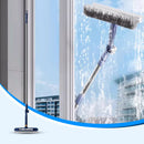🪟 50% dto. Limpiacristales con escobilla para ventanas de gran altura – alcanza sin escaleras, limpia por ambos lados. Cristales impecables sin riesgo! ✨🛡️