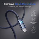 ⚡ 50% dto. Cable de carga ultrarrápido de 100W – corte automático de corriente, chip E-Marker y nailon trenzado. Universal y duradero! ✨🔋