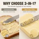 🧈 50% dto. Herramienta 3 en 1 para mantequilla – extiende, corta y ralla en un solo utensilio. Acero inoxidable 304 y mango ergonómico! ✨🍞