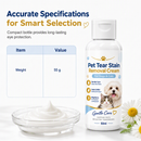 🐾 50% dto. Crema limpiadora suave para manchas de lágrimas en mascotas – calma la piel delicada y elimina residuos. Con extractos vegetales y 50 ml! ✨💧