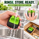 🔪 50% dto. Pelador ergonómico de dos dedos para frutas y verduras – hoja de acero inoxidable, diseño compacto y fácil de limpiar. ¡Pela patatas, manzanas y zanahorias sin esfuerzo! ✨🥕