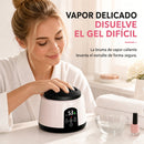 💅 50% dto. Máquina removedora de esmalte en gel por vapor – elimina gelish y acrílico en minutos sin dañar ni limar en exceso. ¡36 W, calor circulante inteligente! ✨🔥