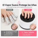 💅 50% dto. Máquina removedora de esmalte en gel por vapor – elimina gelish y acrílico en minutos sin dañar ni limar en exceso. ¡36 W, calor circulante inteligente! ✨🔥