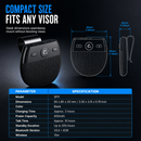 🚗 50% dto. Altavoz manos libres SP11 para parasol de coche – Bluetooth 5.0, vinculación doble, activación por vibración y audio A2DP. ¡Llama sin sostener el móvil! ✨🔊