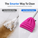 🧹 50% dto. Funda atrapapolvo de coral para escoba y mopa – captura polvo fino y pelo de mascotas, limpieza en húmedo y seco, lavable y reutilizable. ¡4 colores! ✨🐾