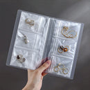 Juego de libros de almacenamiento de joyas transparentes