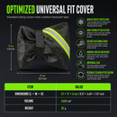 Winter Outdoor Faucet Cover for Freeze Protection Insulated Spigot Cover with Beveled Edge and Fluorescent Green Reflective Strip
