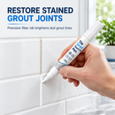 🧱 50% dto. Rotulador blanco reparador de lechada para azulejos – punta de precisión, secado rápido y resistente al agua. ¡Renueva juntas manchadas del baño y la cocina en minutos! ✨🖌️