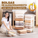 🧳 50% dto. Set de 5 bolsas de compresión reutilizables sin bomba – doble sellado, diseño transparente y enrollado fácil. ¡Ahorra espacio en armarios y maletas! ✨👁️