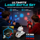 🔫 50% dto. Set de batalla láser para niños – indicadores LED, sonido envolvente, modo entrenamiento de puntería y batallas por equipos. ¡Diversión activa sin pantallas! ✨🎯